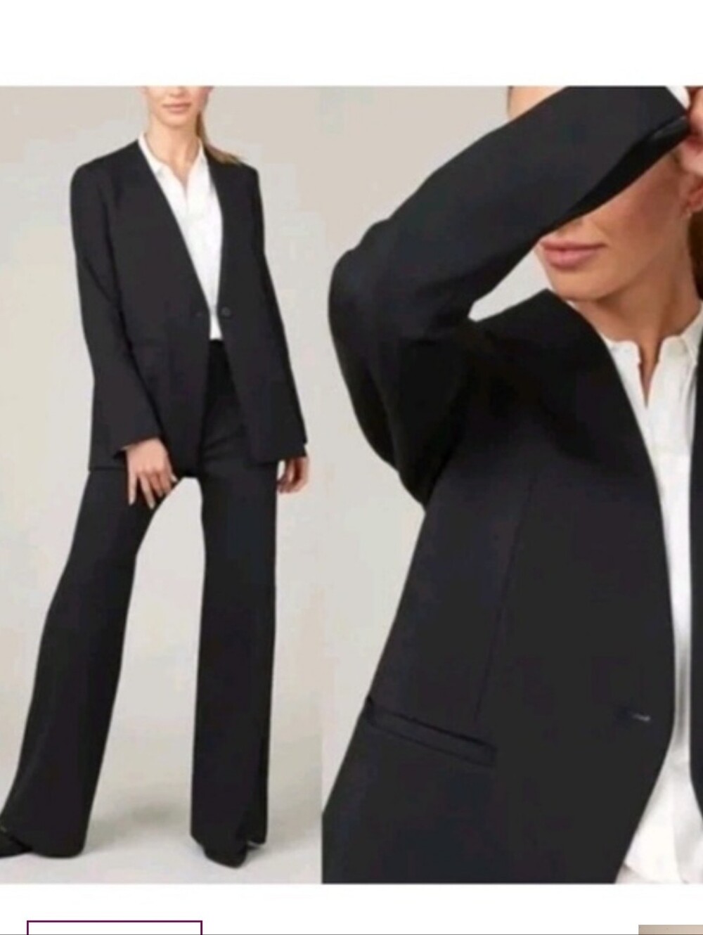 SPANX The Perfect Blazer Black Size XL One Button Blazer